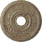 Ekena Millwork Genevieve Medallion (Canopies up to 3 1/2"), 16 1/8"OD x 3 1/2"ID x 7/8"P, Gobi Desert Crackle CM16GNGDC - alternate 1